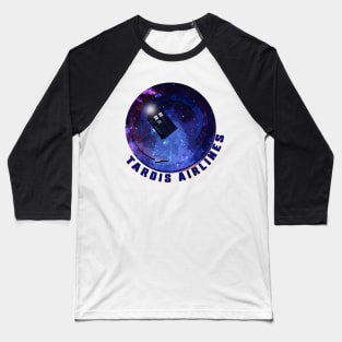 Tardis Airlines Baseball T-Shirt